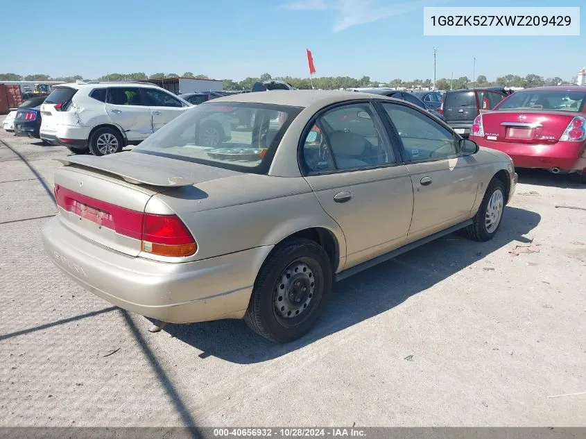 1998 Saturn Sl2 VIN: 1G8ZK527XWZ209429 Lot: 40656932