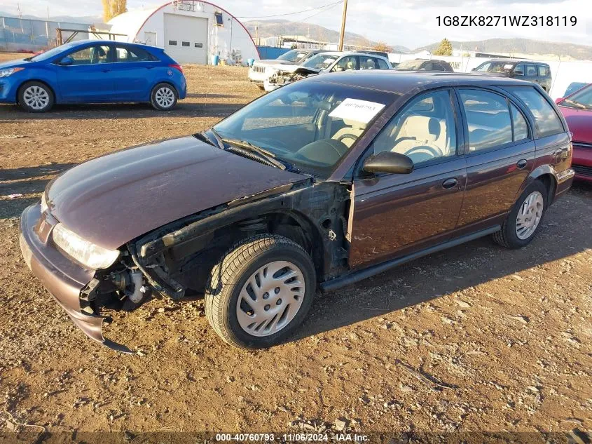 1998 Saturn Sw2 VIN: 1G8ZK8271WZ318119 Lot: 40760793