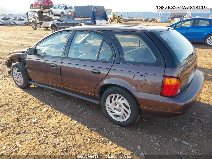 1998 Saturn Sw2 VIN: 1G8ZK8271WZ318119 Lot: 40760793