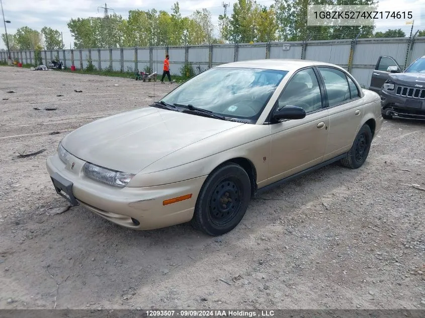 1999 Saturn 4Dr Sedan VIN: 1G8ZK5274XZ174615 Lot: 12093507