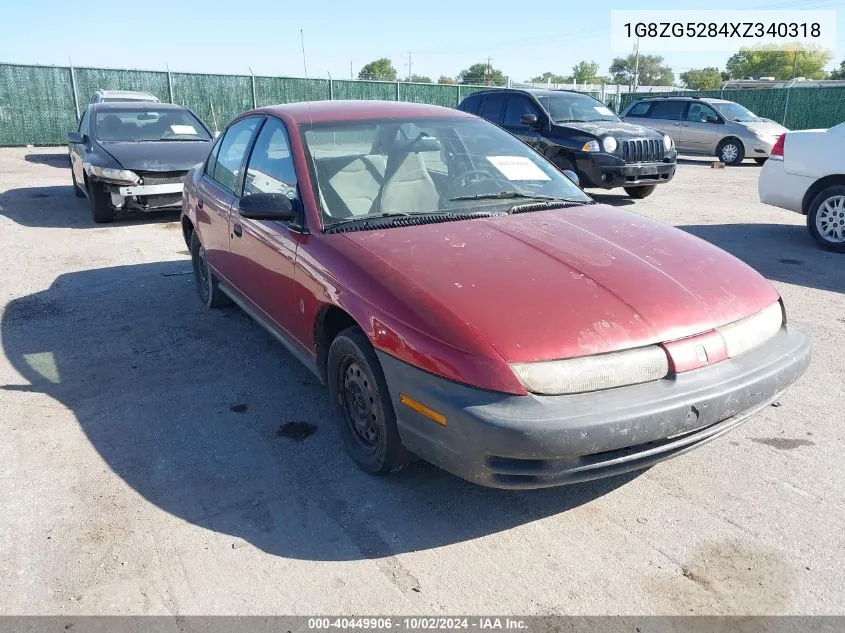 1999 Saturn Sl1 VIN: 1G8ZG5284XZ340318 Lot: 40449906