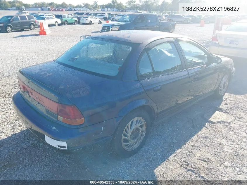 1999 Saturn Sl2 VIN: 1G8ZK5278XZ196827 Lot: 40542333