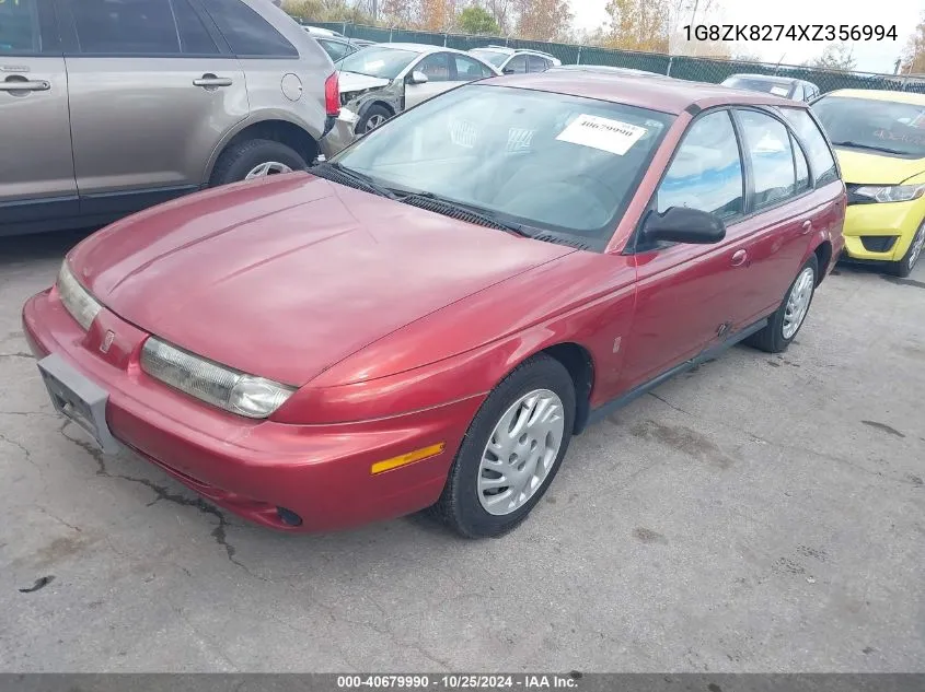 1999 Saturn Sw2 VIN: 1G8ZK8274XZ356994 Lot: 40679990