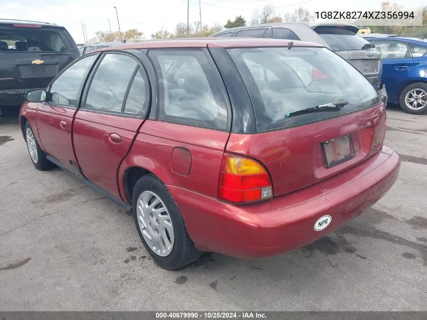 1999 Saturn Sw2 VIN: 1G8ZK8274XZ356994 Lot: 40679990