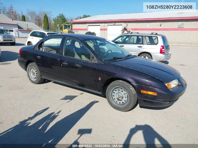 2000 Saturn Sl1 VIN: 1G8ZH5280YZ223608 Lot: 40676522