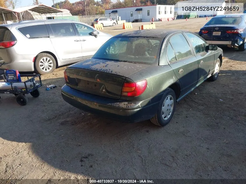 2000 Saturn Sl1 VIN: 1G8ZH5284YZ249659 Lot: 40733937