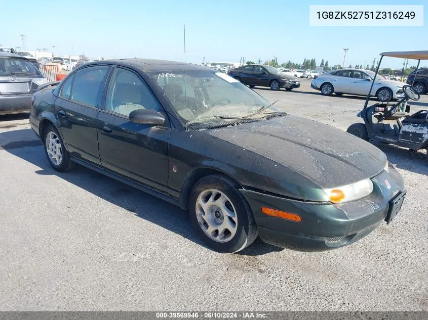 1G8ZK52751Z316249 2001 Saturn Sl2