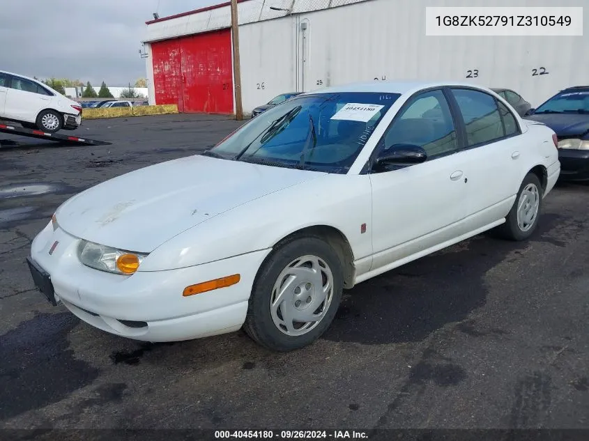 2001 Saturn Sl2 VIN: 1G8ZK52791Z310549 Lot: 40454180