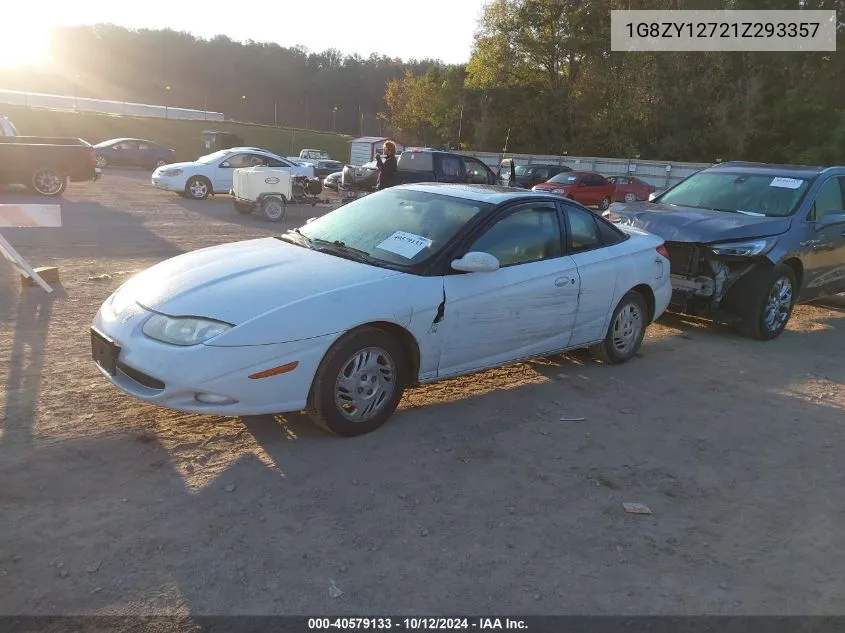 2001 Saturn Sc2 VIN: 1G8ZY12721Z293357 Lot: 40579133