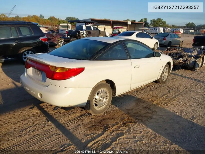 2001 Saturn Sc2 VIN: 1G8ZY12721Z293357 Lot: 40579133