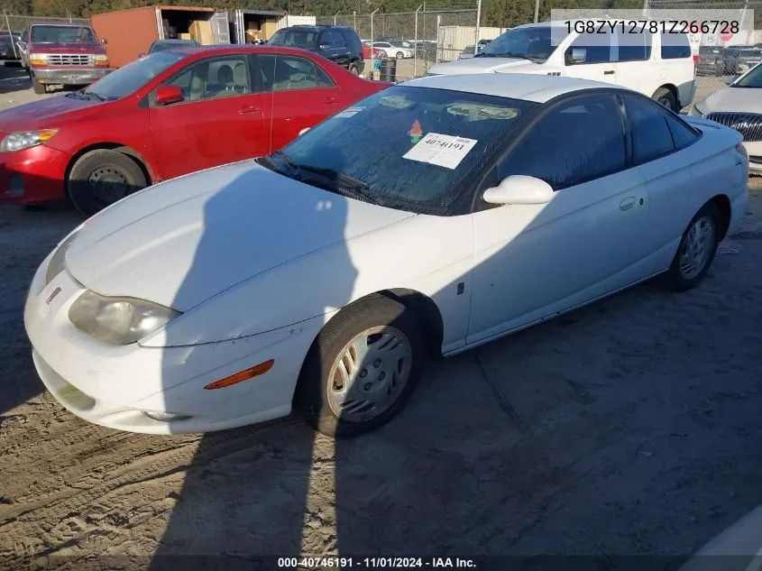 2001 Saturn Sc2 VIN: 1G8ZY12781Z266728 Lot: 40746191