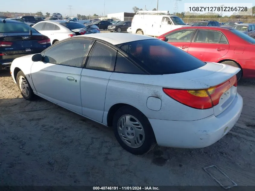 2001 Saturn Sc2 VIN: 1G8ZY12781Z266728 Lot: 40746191