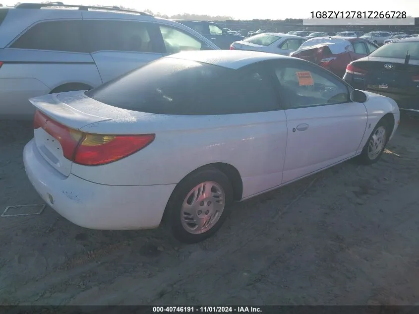 2001 Saturn Sc2 VIN: 1G8ZY12781Z266728 Lot: 40746191