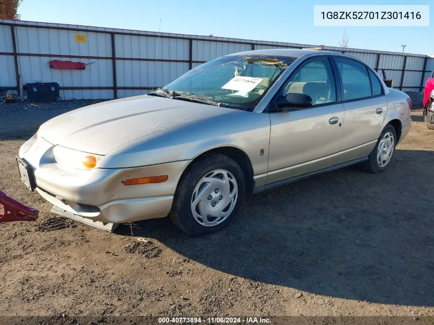 2001 Saturn Sl2 VIN: 1G8ZK52701Z301416 Lot: 40773894