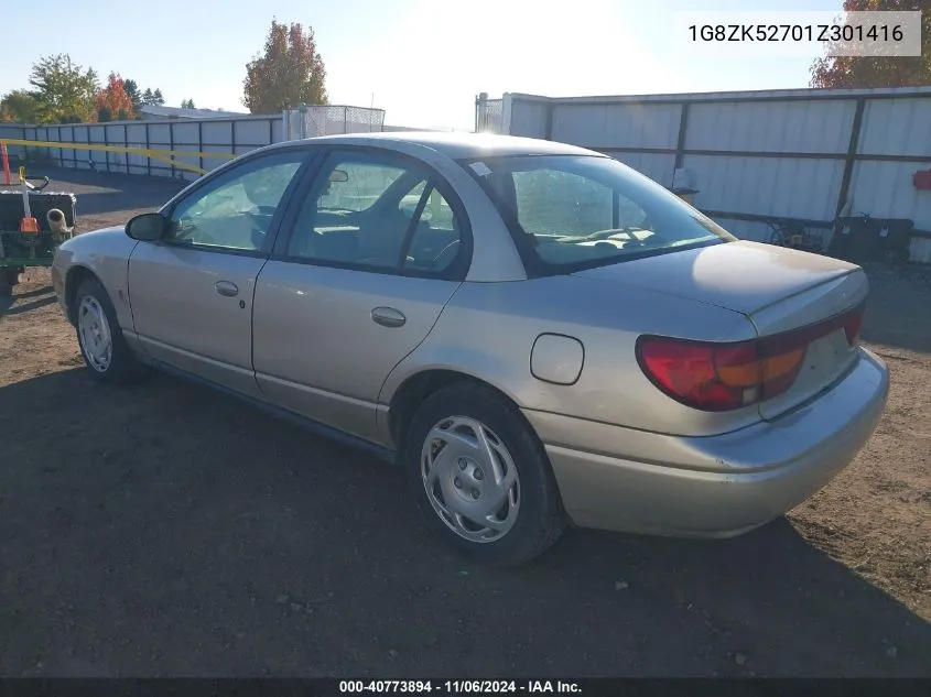 2001 Saturn Sl2 VIN: 1G8ZK52701Z301416 Lot: 40773894