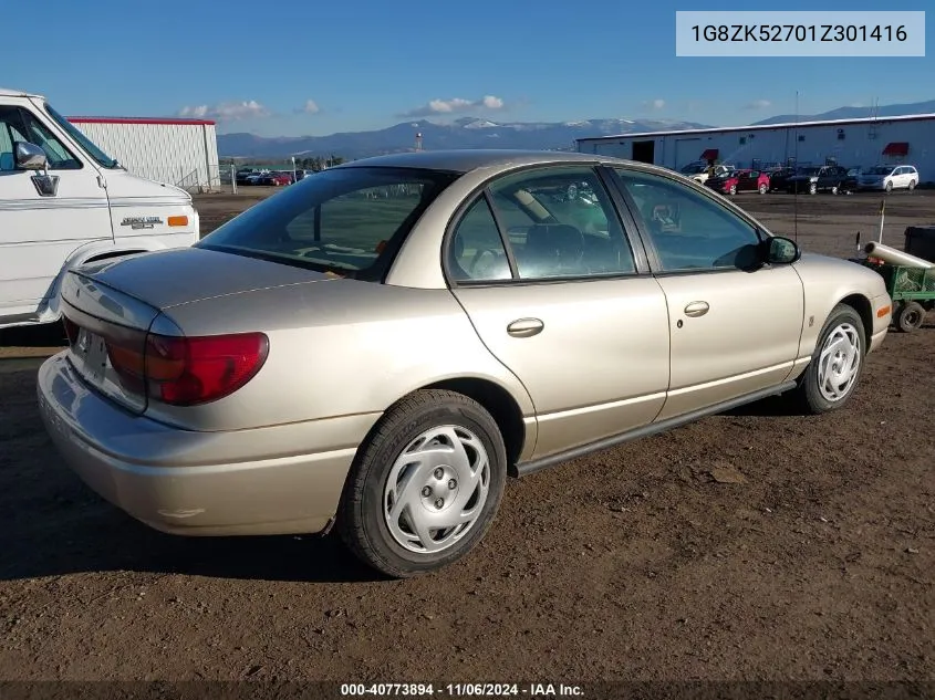 2001 Saturn Sl2 VIN: 1G8ZK52701Z301416 Lot: 40773894