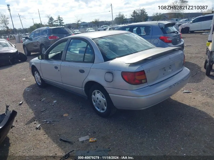 2001 Saturn Sl1 VIN: 1G8ZH52821Z210087 Lot: 40879279