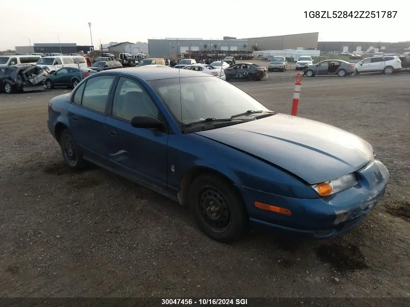 2002 Saturn Sl VIN: 1G8ZL52842Z251787 Lot: 30047456