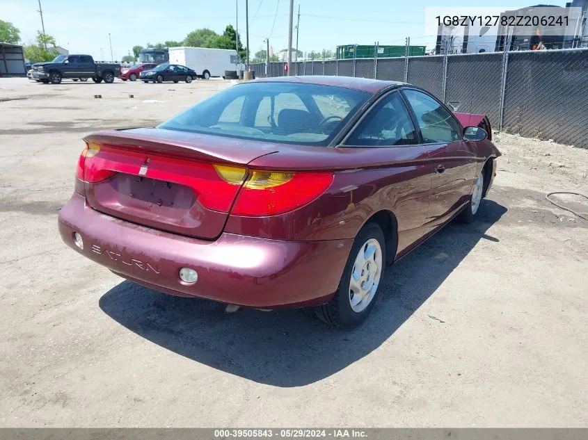 2002 Saturn S-Series Sc2 VIN: 1G8ZY12782Z206241 Lot: 39505843