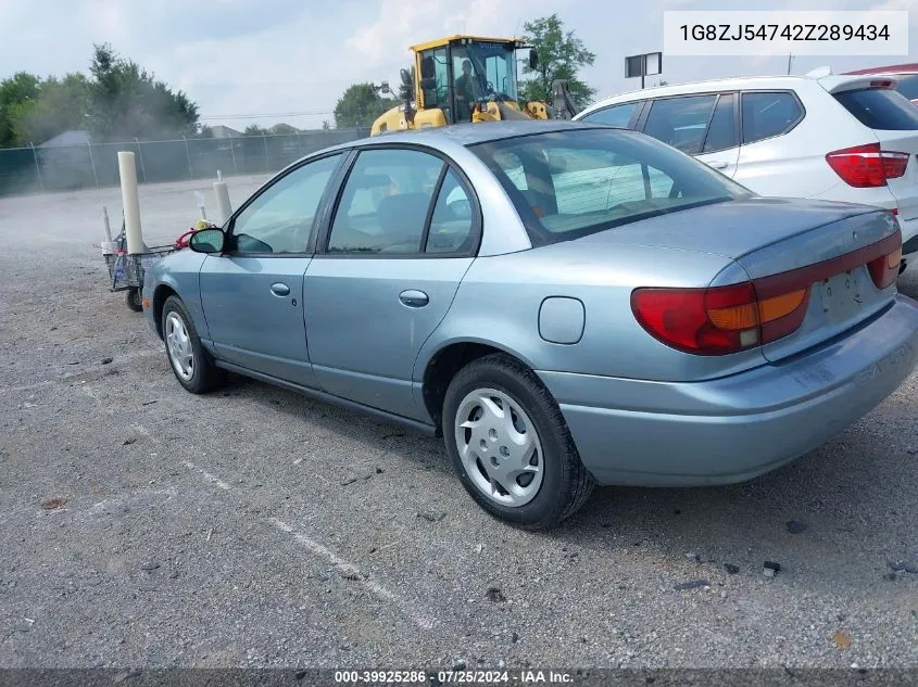 2002 Saturn S-Series Sl2 VIN: 1G8ZJ54742Z289434 Lot: 39925286