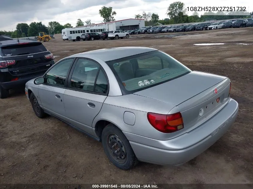 2002 Saturn S-Series Sl1 VIN: 1G8ZH528X2Z251732 Lot: 39981545