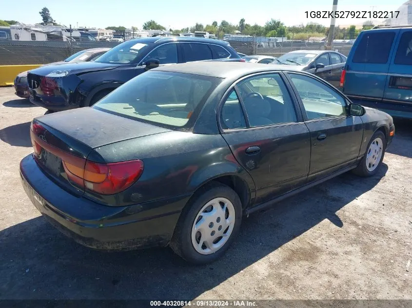 2002 Saturn S-Series Sl2 VIN: 1G8ZK52792Z182217 Lot: 40320814