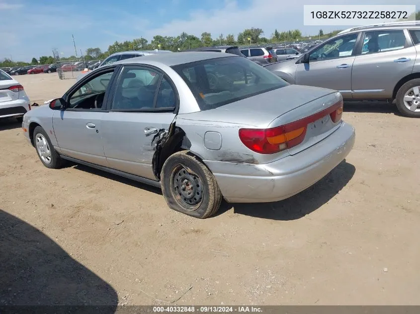 2002 Saturn Sl2 VIN: 1G8ZK52732Z258272 Lot: 40332848