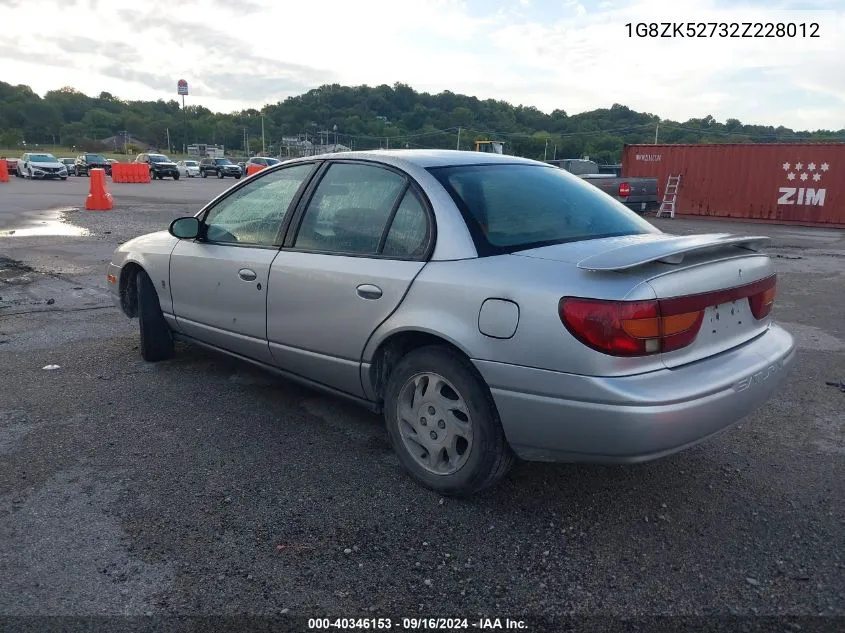 2002 Saturn S-Series Sl2 VIN: 1G8ZK52732Z228012 Lot: 40346153