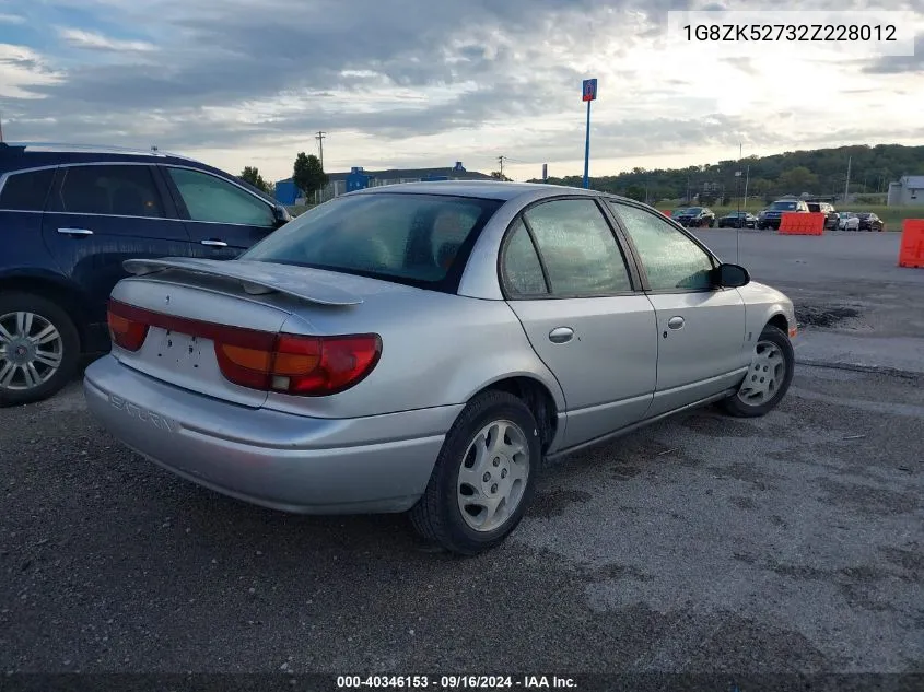 2002 Saturn S-Series Sl2 VIN: 1G8ZK52732Z228012 Lot: 40346153