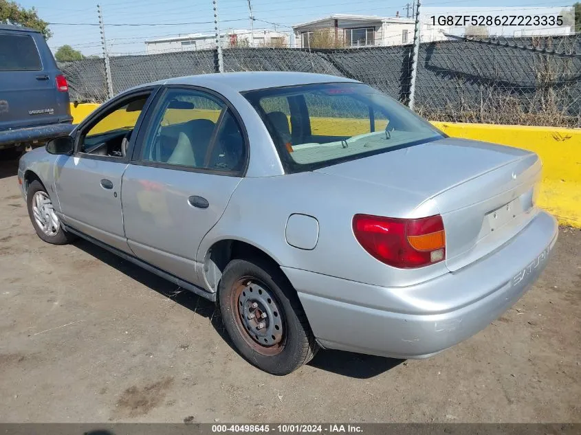 2002 Saturn S-Series Sl VIN: 1G8ZF52862Z223335 Lot: 40498645