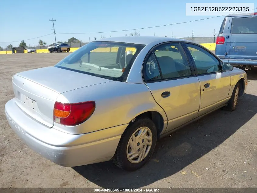 2002 Saturn S-Series Sl VIN: 1G8ZF52862Z223335 Lot: 40498645