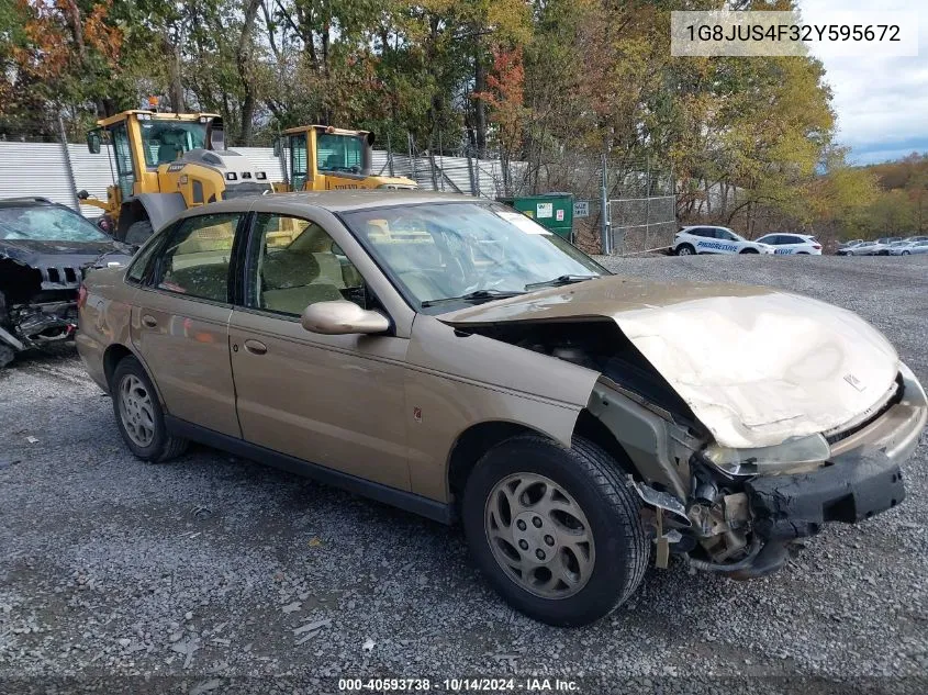 2002 Saturn Sl VIN: 1G8JUS4F32Y595672 Lot: 40593738