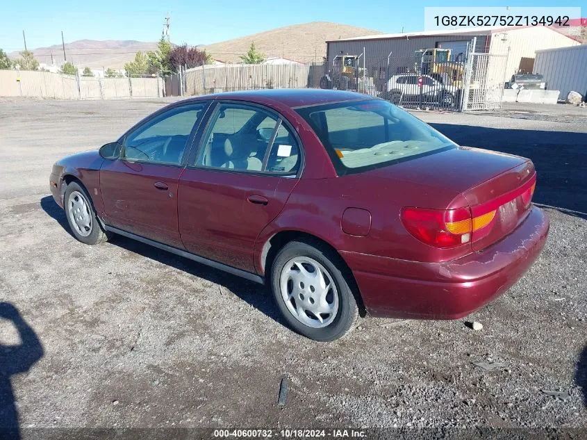 2002 Saturn S-Series Sl2 VIN: 1G8ZK52752Z134942 Lot: 40600732