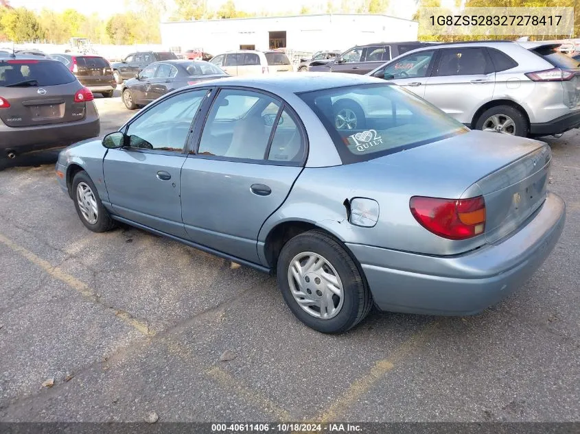 2002 Saturn S-Series Sl VIN: 1G8ZS528327278417 Lot: 40611406