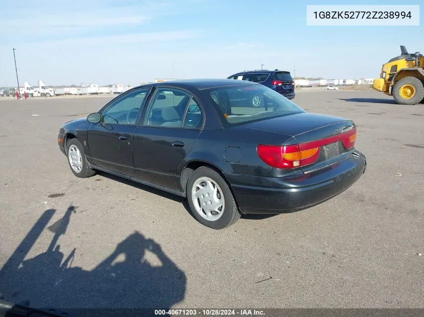 2002 Saturn S-Series Sl2 VIN: 1G8ZK52772Z238994 Lot: 40671203