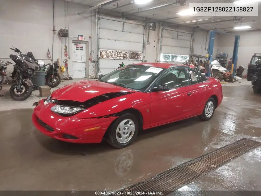 2002 Saturn S-Series Sc1 VIN: 1G8ZP12802Z158827 Lot: 40679823