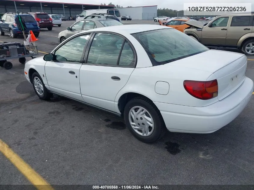 2002 Saturn S-Series Sl VIN: 1G8ZF52872Z206236 Lot: 40705568