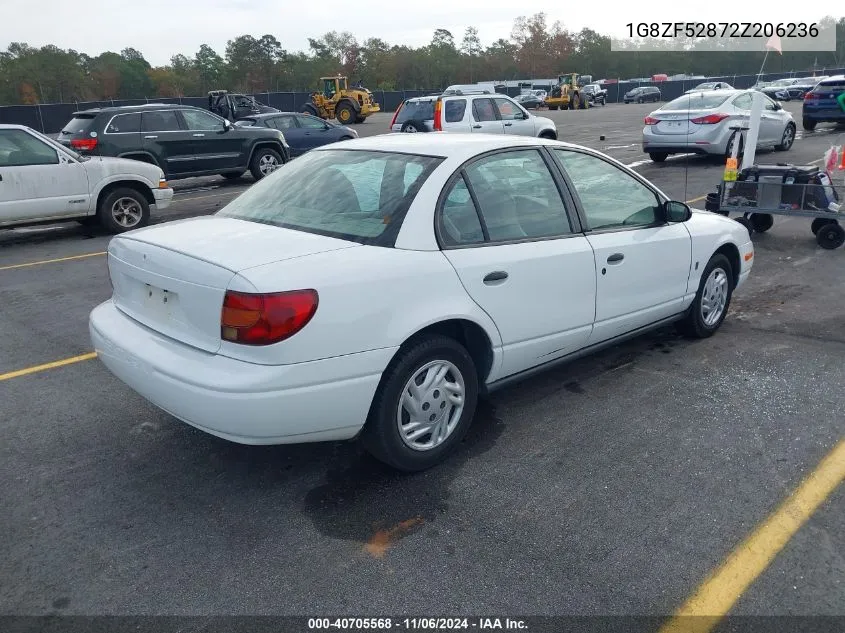 2002 Saturn S-Series Sl VIN: 1G8ZF52872Z206236 Lot: 40705568