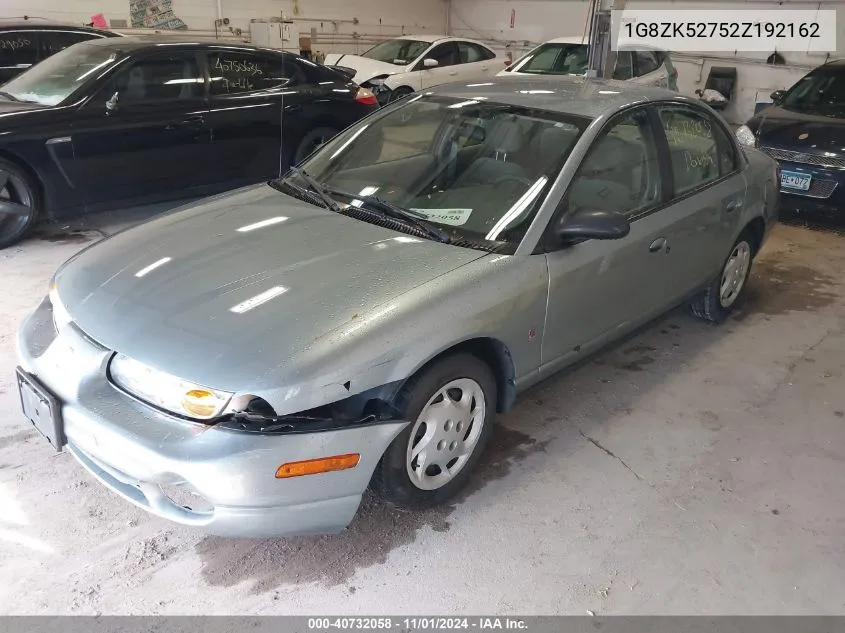 2002 Saturn S-Series Sl2 VIN: 1G8ZK52752Z192162 Lot: 40732058