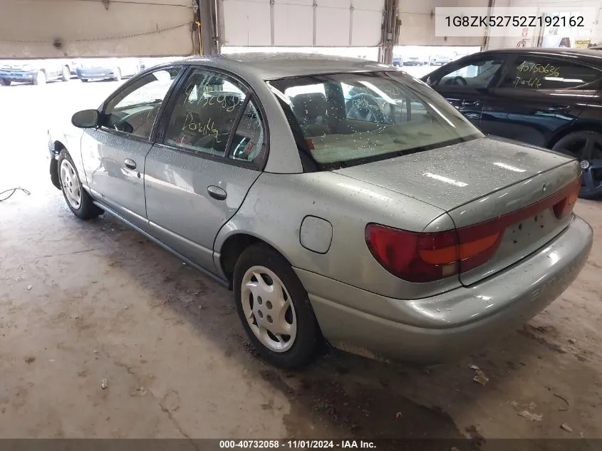 2002 Saturn S-Series Sl2 VIN: 1G8ZK52752Z192162 Lot: 40732058