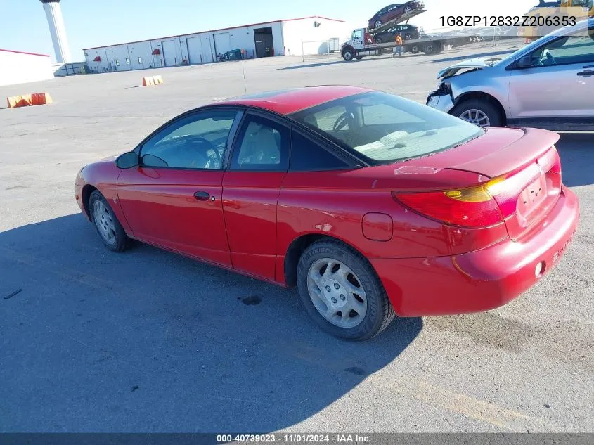 2002 Saturn S-Series Sc1 VIN: 1G8ZP12832Z206353 Lot: 40739023