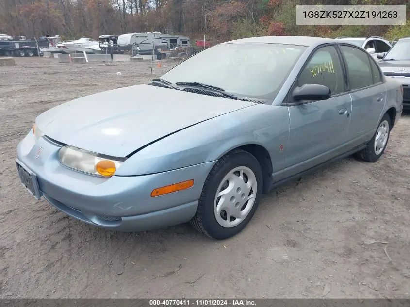 2002 Saturn S-Series Sl2 VIN: 1G8ZK527X2Z194263 Lot: 40770411