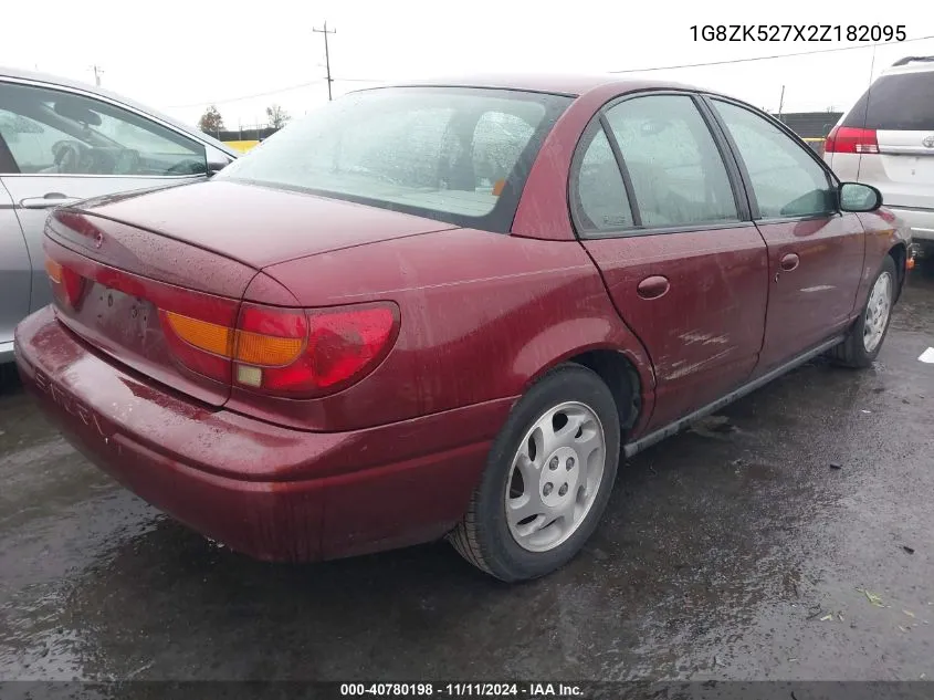 2002 Saturn Sl2 VIN: 1G8ZK527X2Z182095 Lot: 40780198