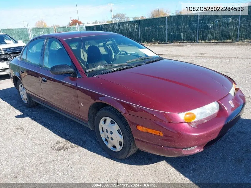 2002 Saturn S-Series Sl1 VIN: 1G8ZG52802Z284533 Lot: 40897759