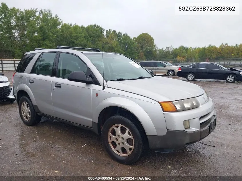 2002 Saturn Vue V6 VIN: 5GZCZ63B72S828362 Lot: 40409594