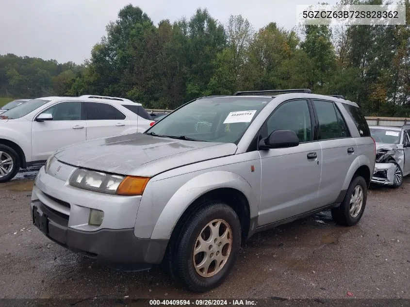 2002 Saturn Vue V6 VIN: 5GZCZ63B72S828362 Lot: 40409594