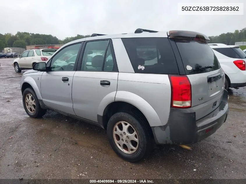 2002 Saturn Vue V6 VIN: 5GZCZ63B72S828362 Lot: 40409594