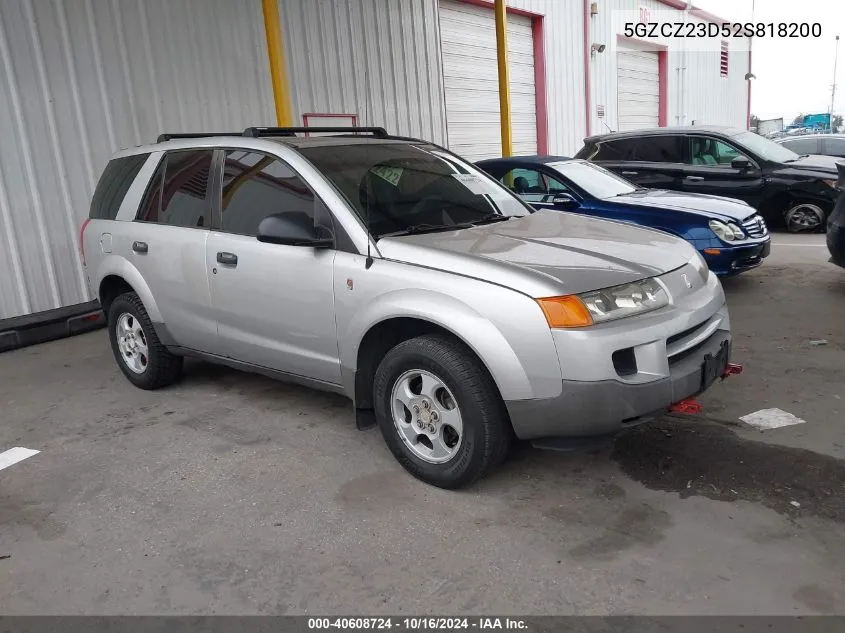 2002 Saturn Vue 4 Cyl VIN: 5GZCZ23D52S818200 Lot: 40608724