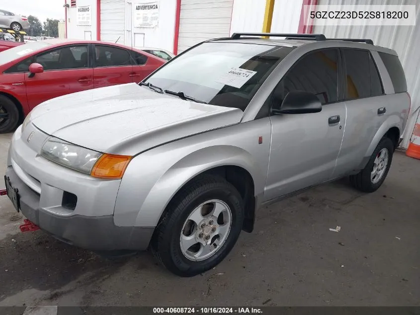 2002 Saturn Vue 4 Cyl VIN: 5GZCZ23D52S818200 Lot: 40608724