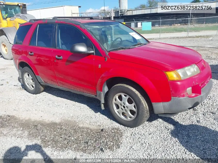 2002 Saturn Vue V6 VIN: 5GZCZ63B22S825756 Lot: 40813306